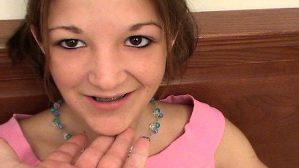 Teen with braces makes her first porn video on Exploited Teens