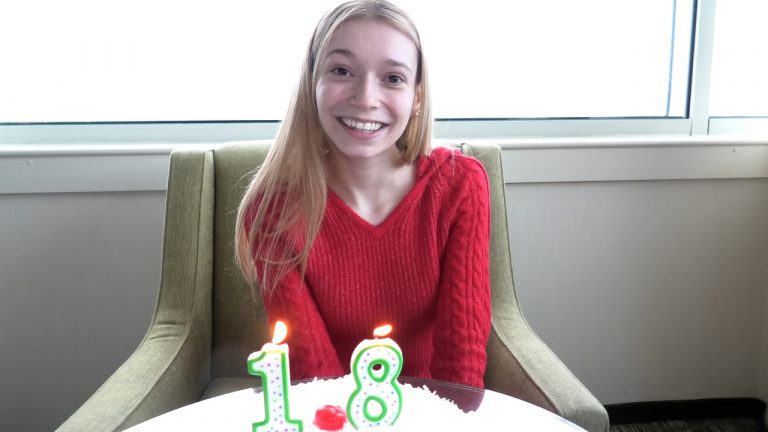 Barely legal teen celebrates her 18th birthday with Exploited Teens porn